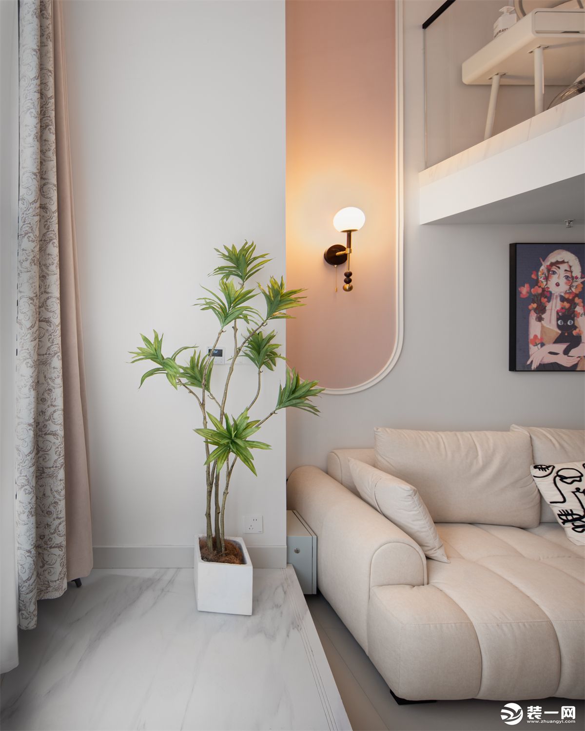 【武汉山水人家装饰】龙湖清能·天奕20平奶油风loft